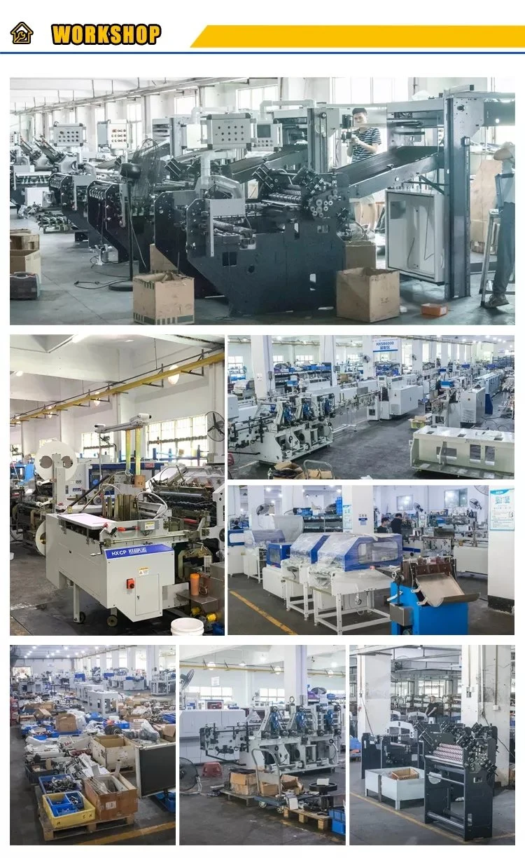 Automatic Hardcover Book Packaging Machine with Kraft Paper Notebook Wrapping Machinery with Labels Station (HXCP M13)