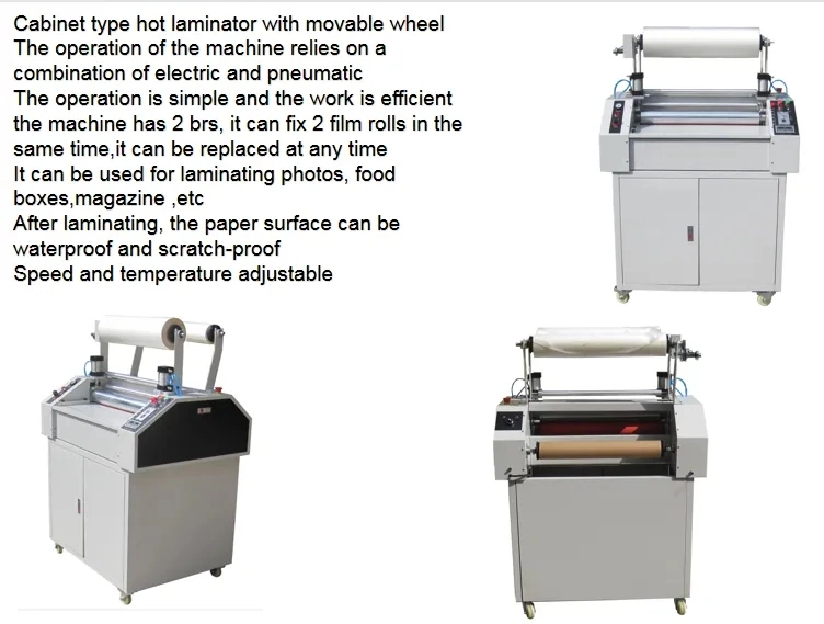 Hot Laminating Machine BOPP Film Laminating Machine Glossy Roller Laminator