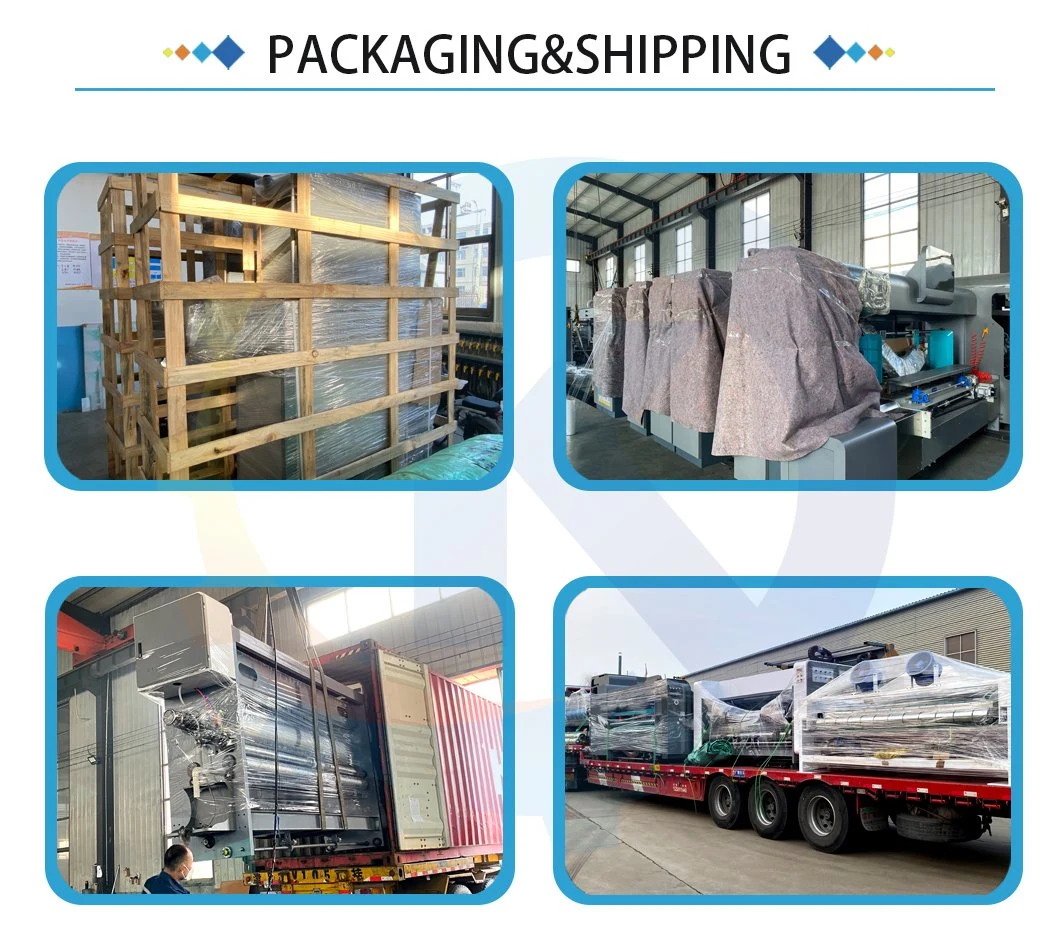 Corrugated Auto Cardboard Folding Gluing Machines Flexo Paperboard Carton Box Folder Gluer Stitcher Machine