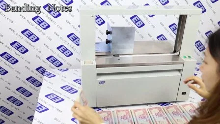 Máquina de encuadernación de billetes de papel Máquina empaquetadora de billetes Máquina flejadora de banco JB-402