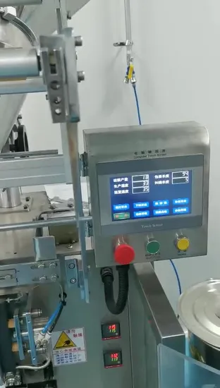 Máquina de embalaje de sellado de envoltura de polvo de colágeno de enzima de probióticos de bolsita de esquina redonda